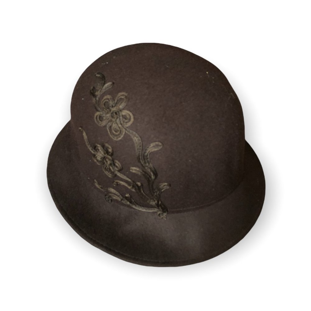 Brown 100% wool Hat